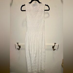 Hill House Eyelet White Sleeveless Dress - size small (limited edition style)
